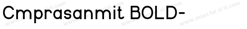 Cmprasanmit BOLD字体转换